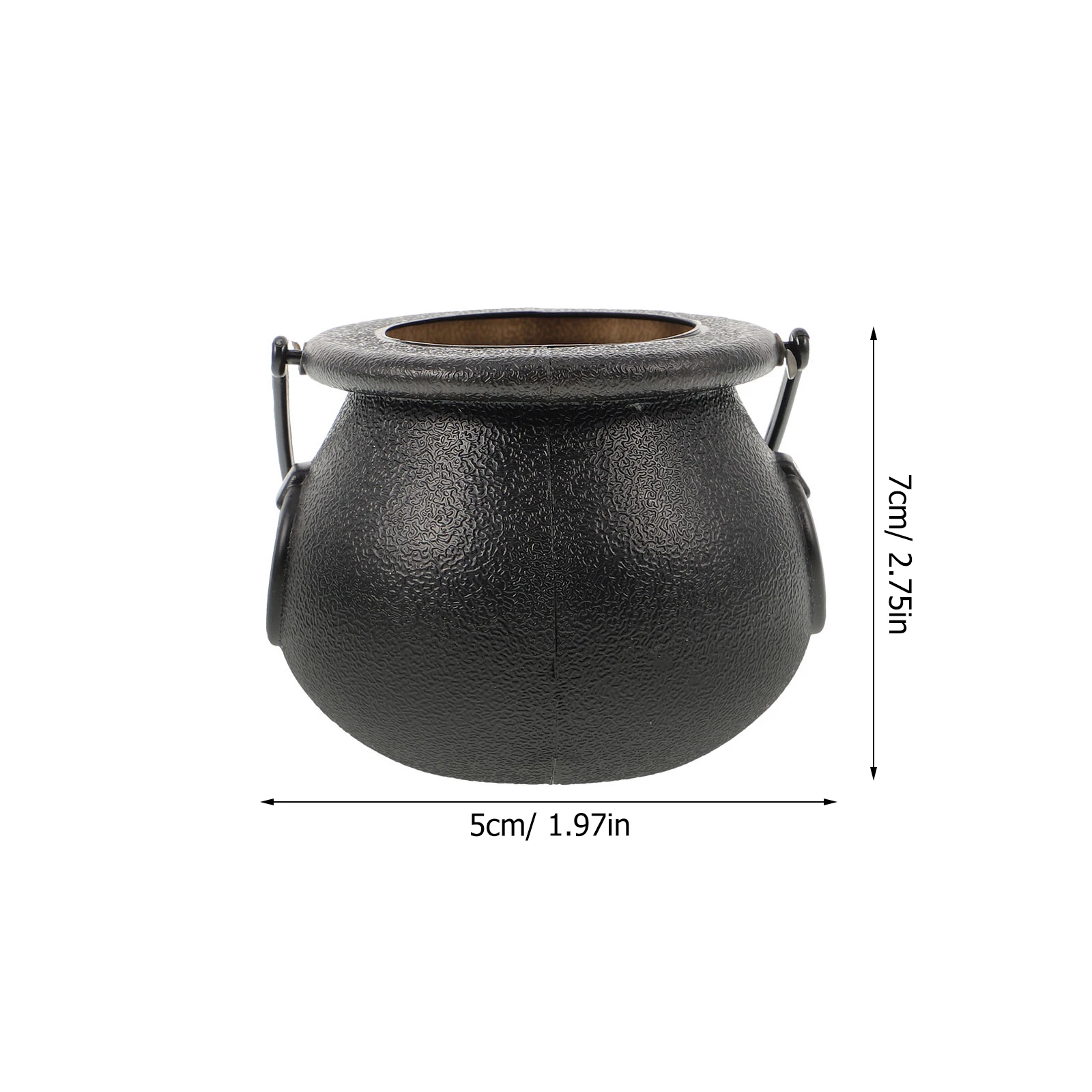 

8 pcs 5X7Cm Plastic Halloween Witch Candy Jars Bucket Party Decor Jar Witch Cauldron Halloween Props Candy Bucket
