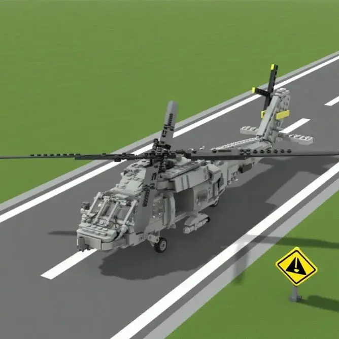 

854PCS MOC US Sikorsky SH-60 Seahawk Airplane Building Blocks Set Collect Technology Airplane Model Christmas Gift for Adult Kid