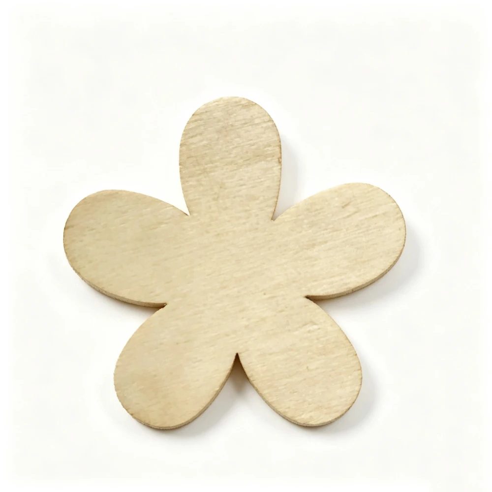 120PCS 50MM Wooden Butterfly Pattern Scrapbooking Art Collection Craft for Handmade Accessory Sewing Home Wood DIY Crafts