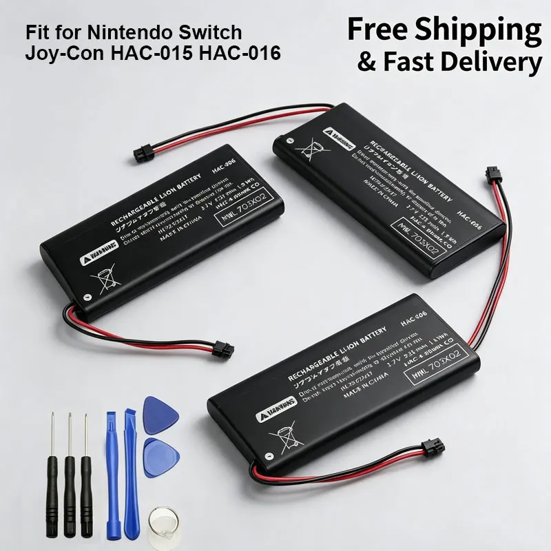 

High Capacity 525mAh HAC-006 Battery, HAC006 Power Battery for Switch NS Joy-Con HAC-A-JCL-C0 HAC-A-JCR-C0