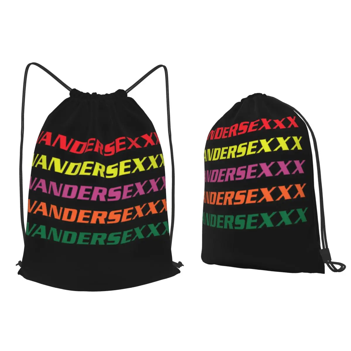 Amsterdam Club Vandersexxx Backpacks Multi-function Drawstring Bundle Pocket Sports Bag Book Bags for Travel Students