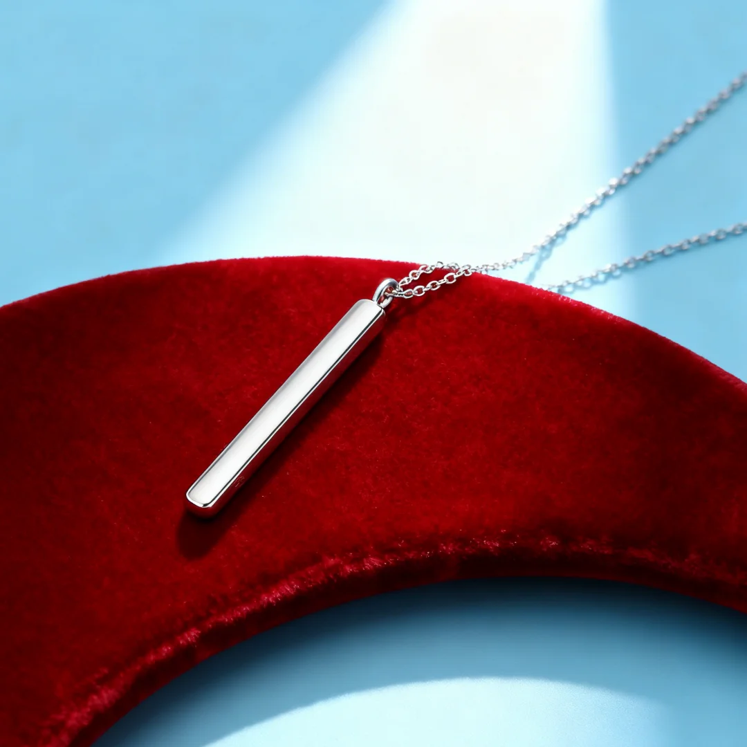 Popular 925 Sterling Silver Pretty Cuboid Geometry Pendant Necklaces For Women Gifts Wedding Accessories Party Fashion Jewelry