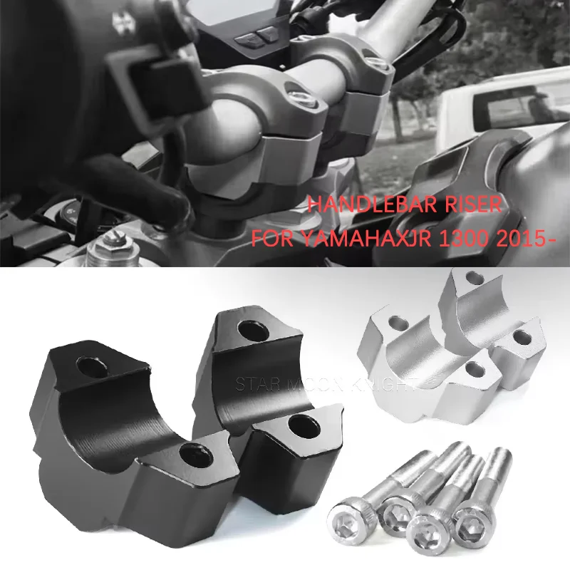 

CNC Handlebar Riser XJR 1300 For Yamaha XJR1300 XJR-1300 2015- Motorcycle Height up 25mm Extend Adapter Drag Handle Bar Clamp
