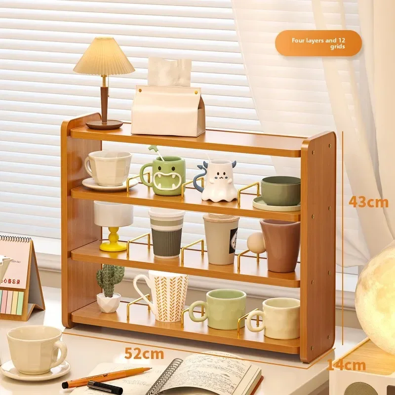 Household GoodsDesktop Cup Holder, Bogu Holder, Tea Room, Tea Set Placement Shelf