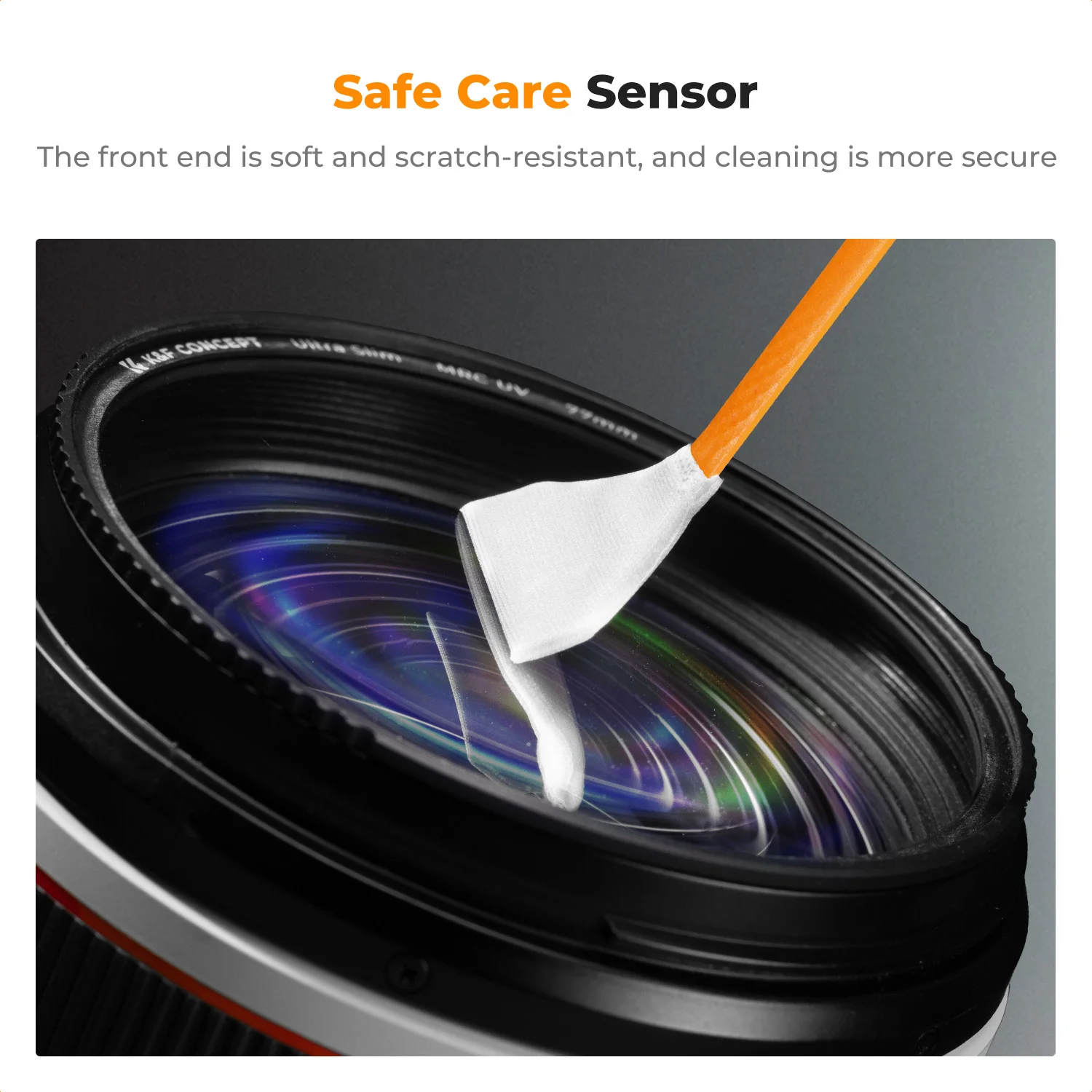 K & F مفهوم 24 مللي متر إطار كامل/16 مللي متر APS-C الاستشعار تنظيف مسحة * 6 & 20 مللي مجموعات نظافة الاستشعار السائل لسوني DSLR SLR كاميرا رقمية