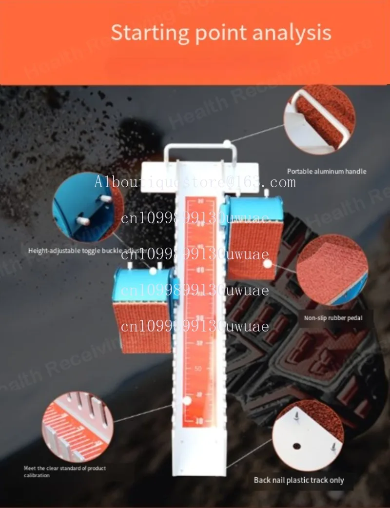 Startblok Competitie Speciaal aluminiumlegering Multifunctionele hardlooptraining Verstelbaar starthulpmiddel