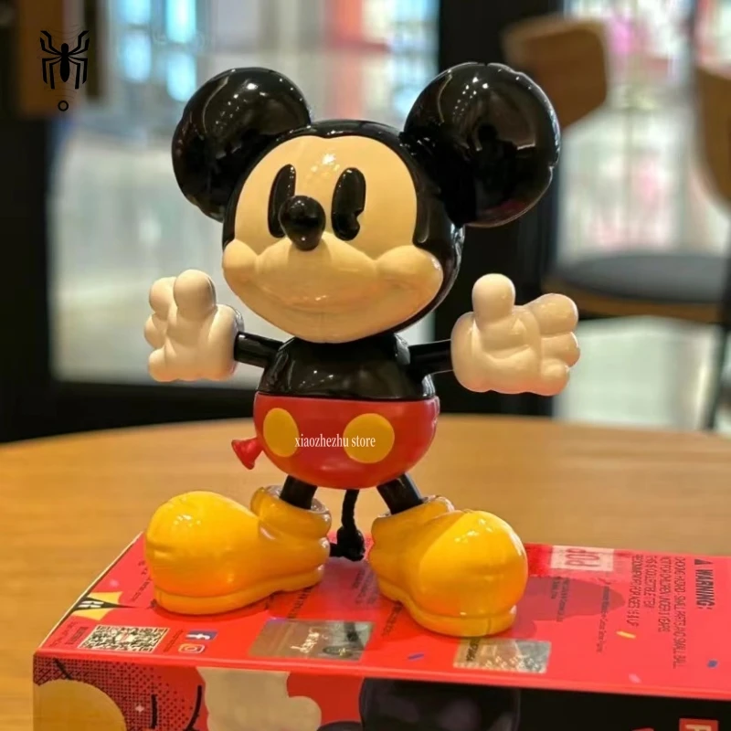 Genuine Disney Mickey Mouse Blind Box Curious Boundless Series Mysterious Surprise Box Figure Pvc 100th Anniversary Doll Toys