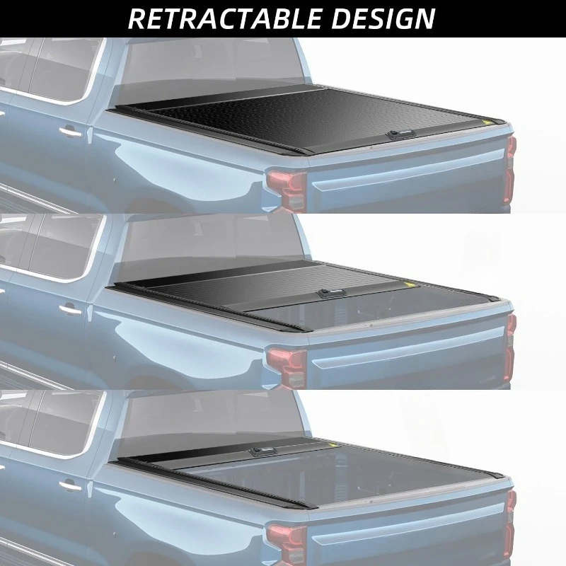 قابل للسحب شاحنة سرير غطاء تونيو ل 2014 2015 2016 2017 2018 2019 2020 2021 2022 2023 2024 2025 2026 تشيفي سيلفرادو/سي #3