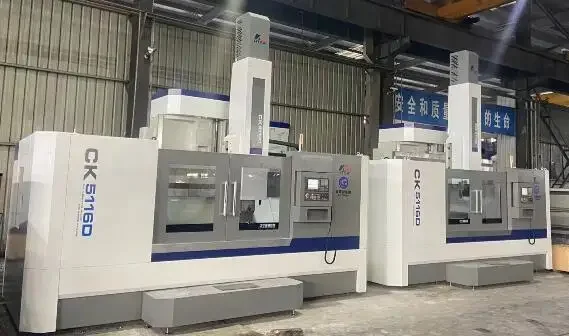 Ck5116d vtl maschine torno cnc ein spalt ige cnc vertikal drehmaschine