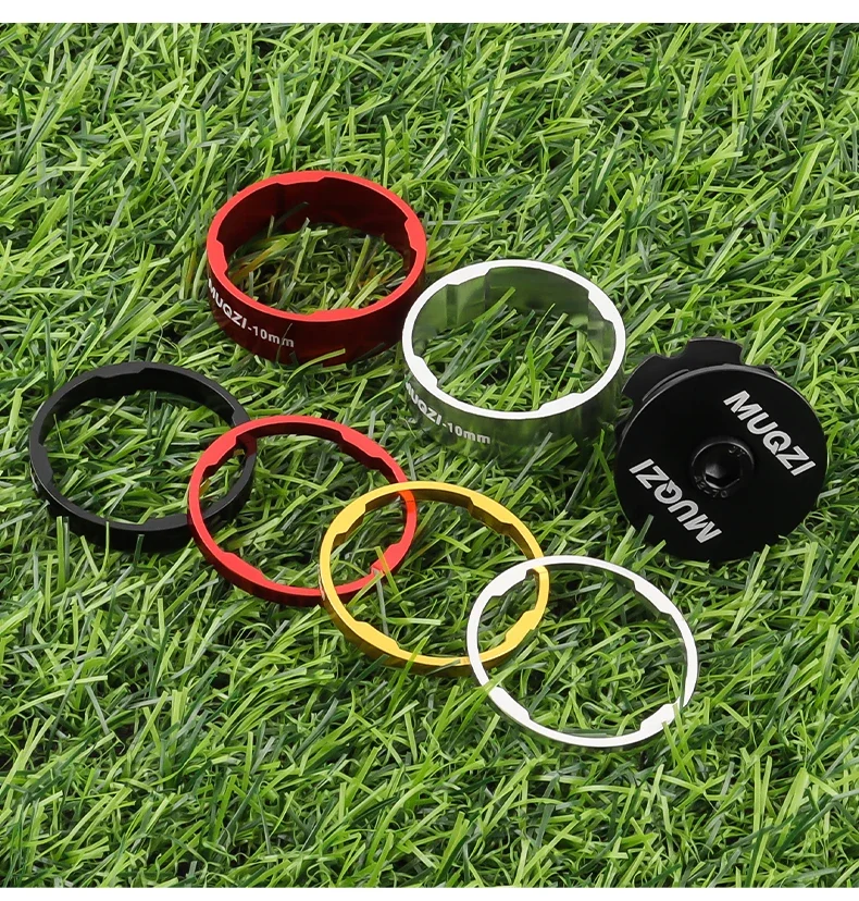 Headset-Abstandshalter-Kit 28,6mm Fahrradgabel-Unterlegscheibe mit Vorbau-Deckel MTB Rennrad Zubehör – Detail 11