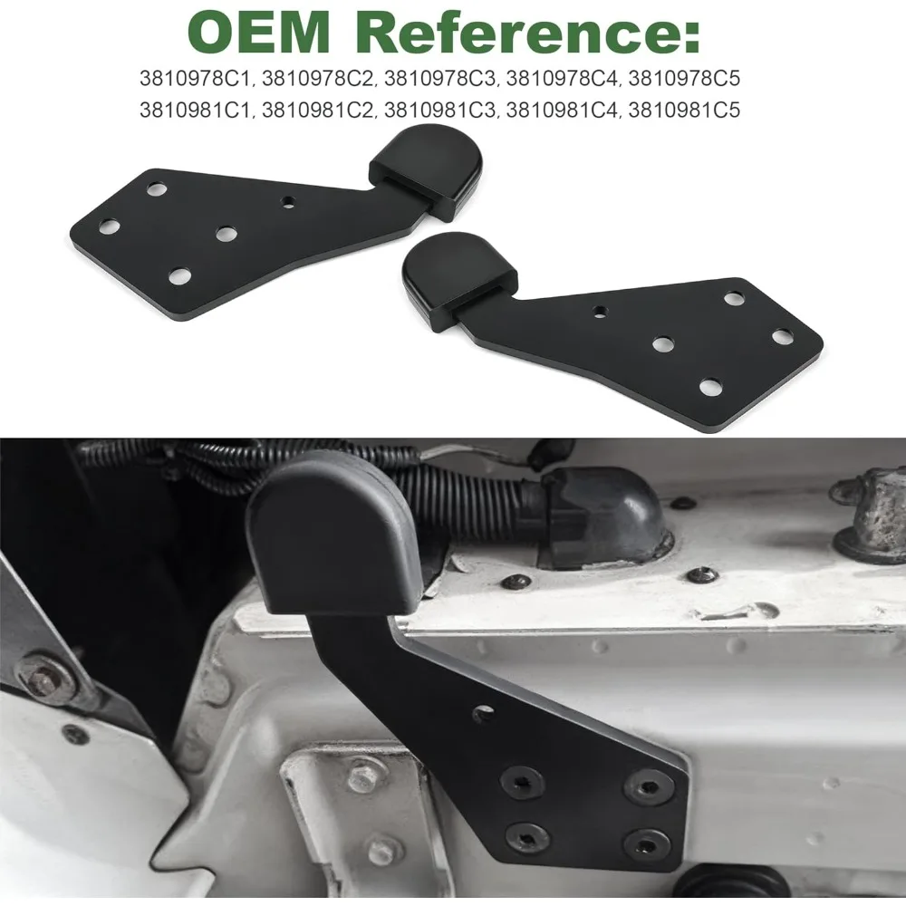 

2PCS Left Right Hood Guide Poly #HLK2733L HLK2733R For Select International Trucks 3810978C1 3810981C1 3810981C5