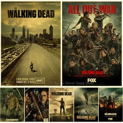 Classic TV Play The Walking Dead Poster Retro Prints Picture Vintage Home Living Room Bar Cafe Decor Aesthetic Art Wall Painting