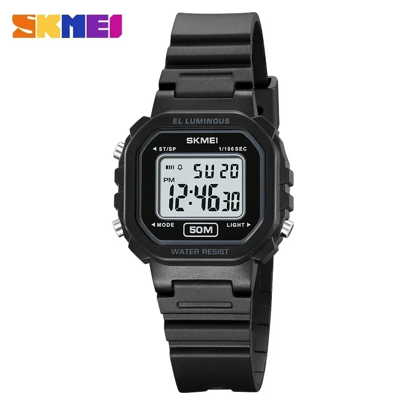 SKMEI 2326 Luxury Waterproof Sports Countdown LED Display Digital Watch for Women Shockproof Womens Wristwatches Reloj Mujer