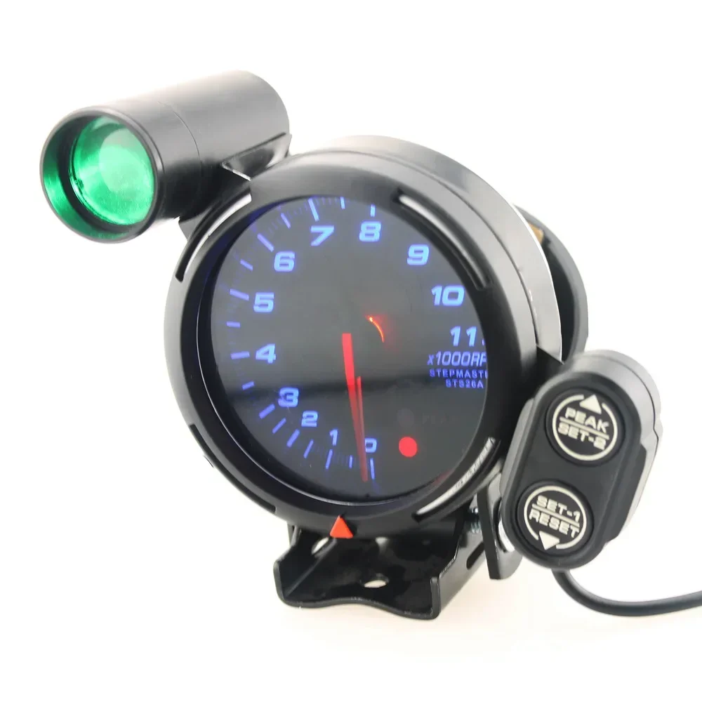 3.75 inch tachometer TACHOMETER Blu-ray 12V car modification instrument