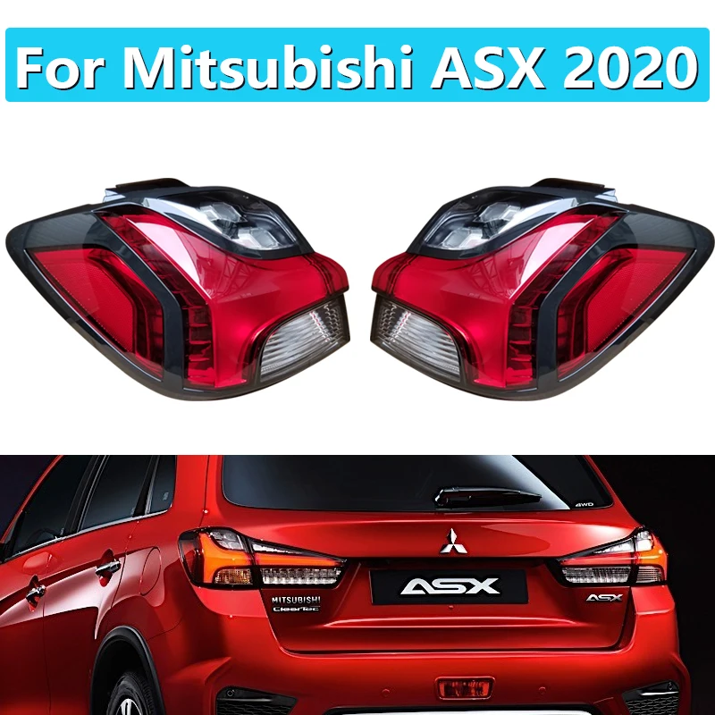 1 Set 4Pcs For Mitsubishi ASX 2020 Car Rear Brake Tail Light Signal Lamp Support Old Model Upgrade 2020 Lossless Installation