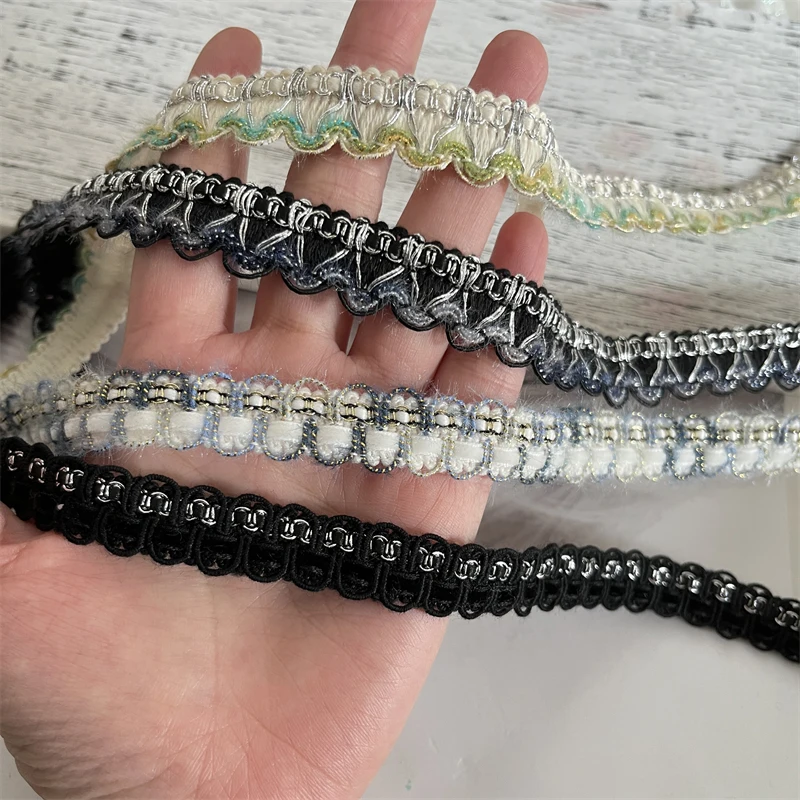 

Handmade Woven Centipede Herringbone Edge New Style Gauze Tape Tweed Lace Exquisite DIY Clothing Edge Decoration Strip Ribbon