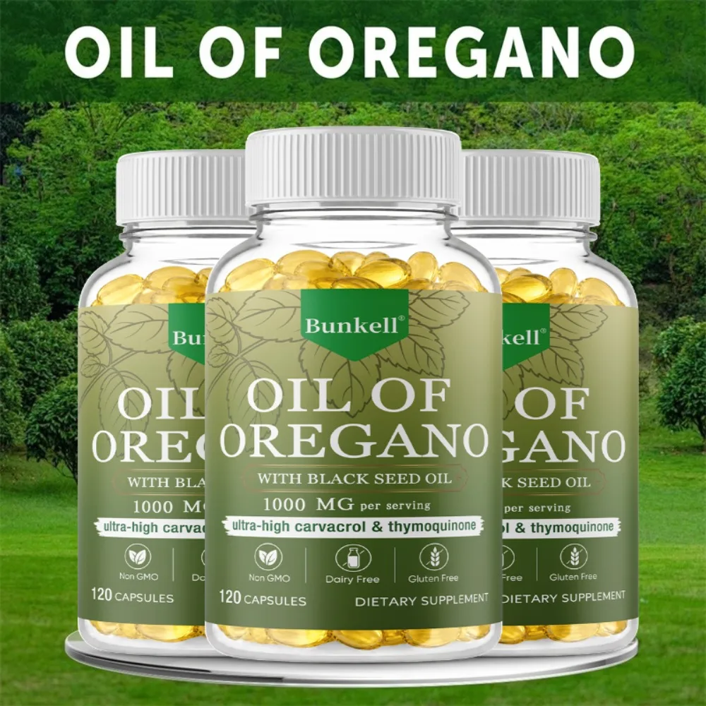 Oil of Oregano + Black Seed Oil, Promotes Immune and Digestive Health, Fights Inflammation, and Relieves Bloating