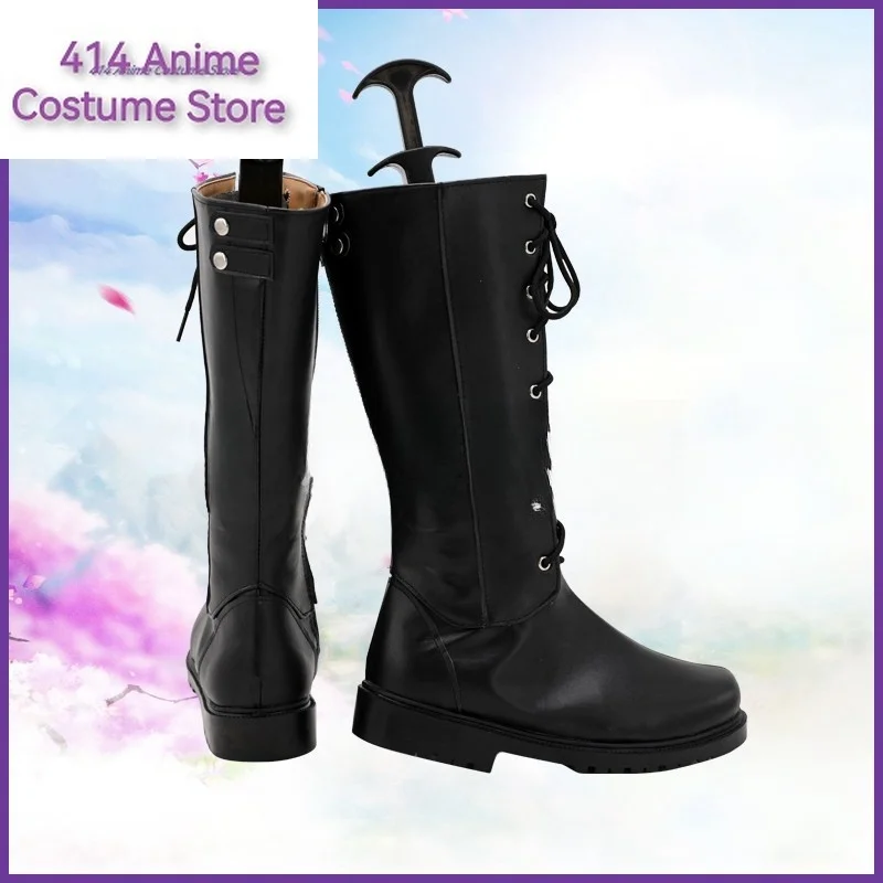 Game Final Fantasy FF14 Aerith Gainsborough Cosplay Shoes Boots Halloween Accessorie Customized