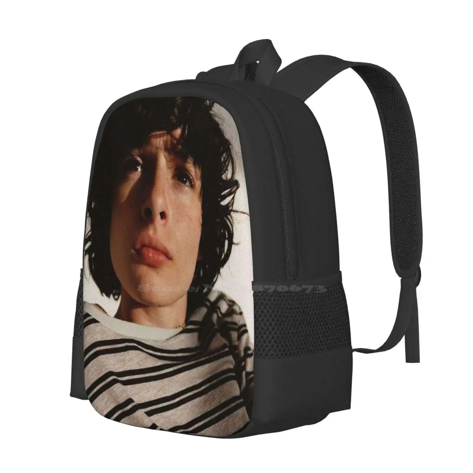 Finn Wolfhard New Arrivals Unisex Bags Student Bag Backpack Finn Wolfhard Finnwolfhard Reddie Richietozier Richie Tozier It