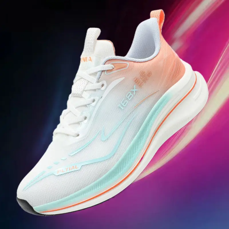 

Сверхлегкие мужские повседневные кроссовки из углеродистой пластины Running oes, противоскользящие, износостойкие, дышащие, на низкой подошве Me