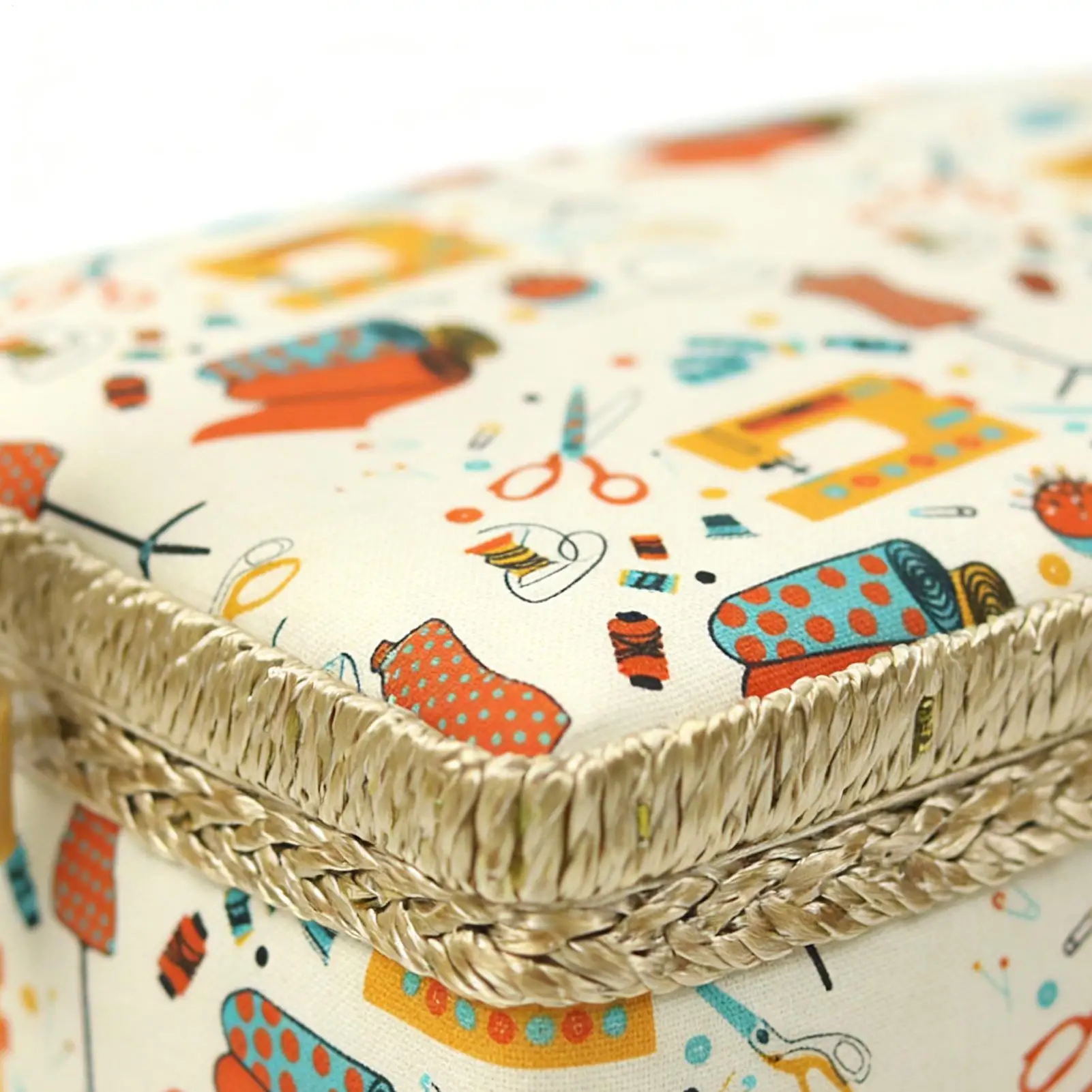 

Sewing Box Multi-Compartment With Removable Tray Handle Sewing Kit Basket Storage Organizer For Thread Needles Quilting Crochet