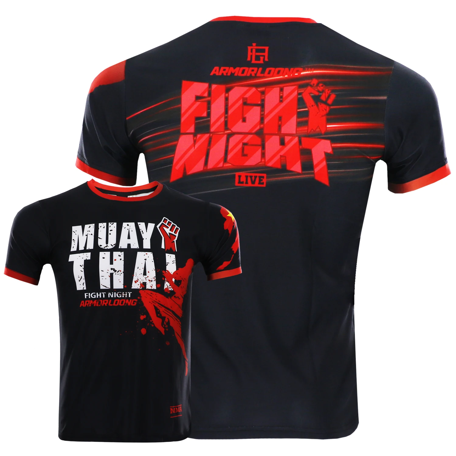 Fighting team training t-shirt Muay Thai martial arts judo champion Muay Thai mixed martial arts competition fitness daily wear