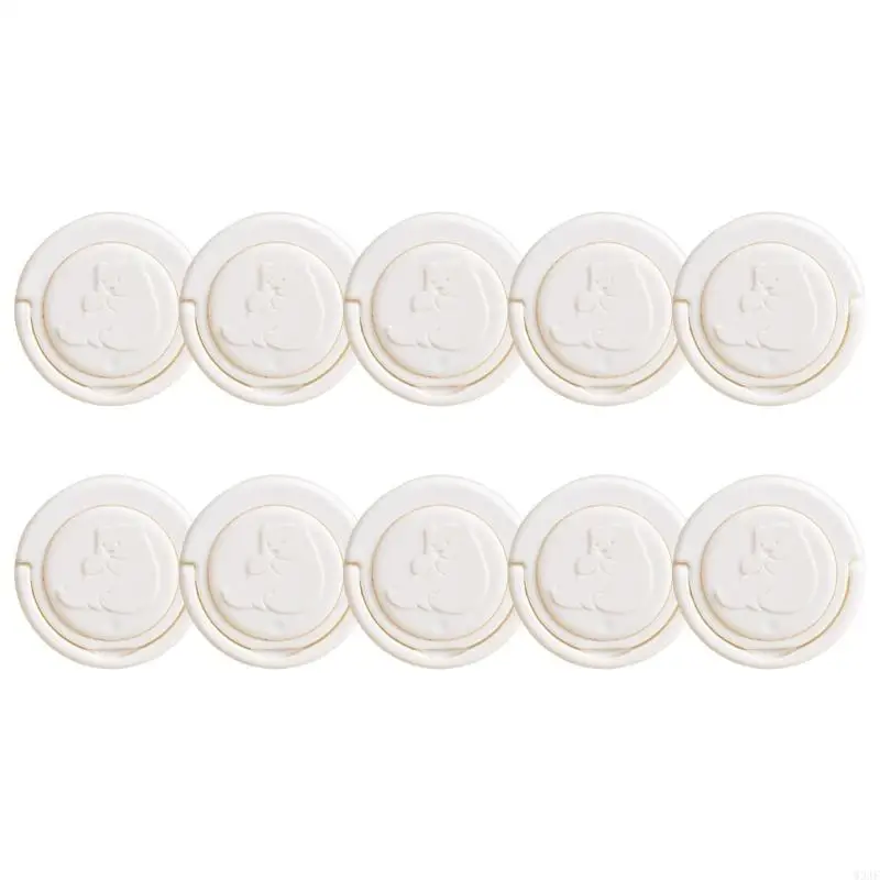 W3JF 10pcs Baby Proof Outlet Protective Cover with Round Corners for Finger Safety