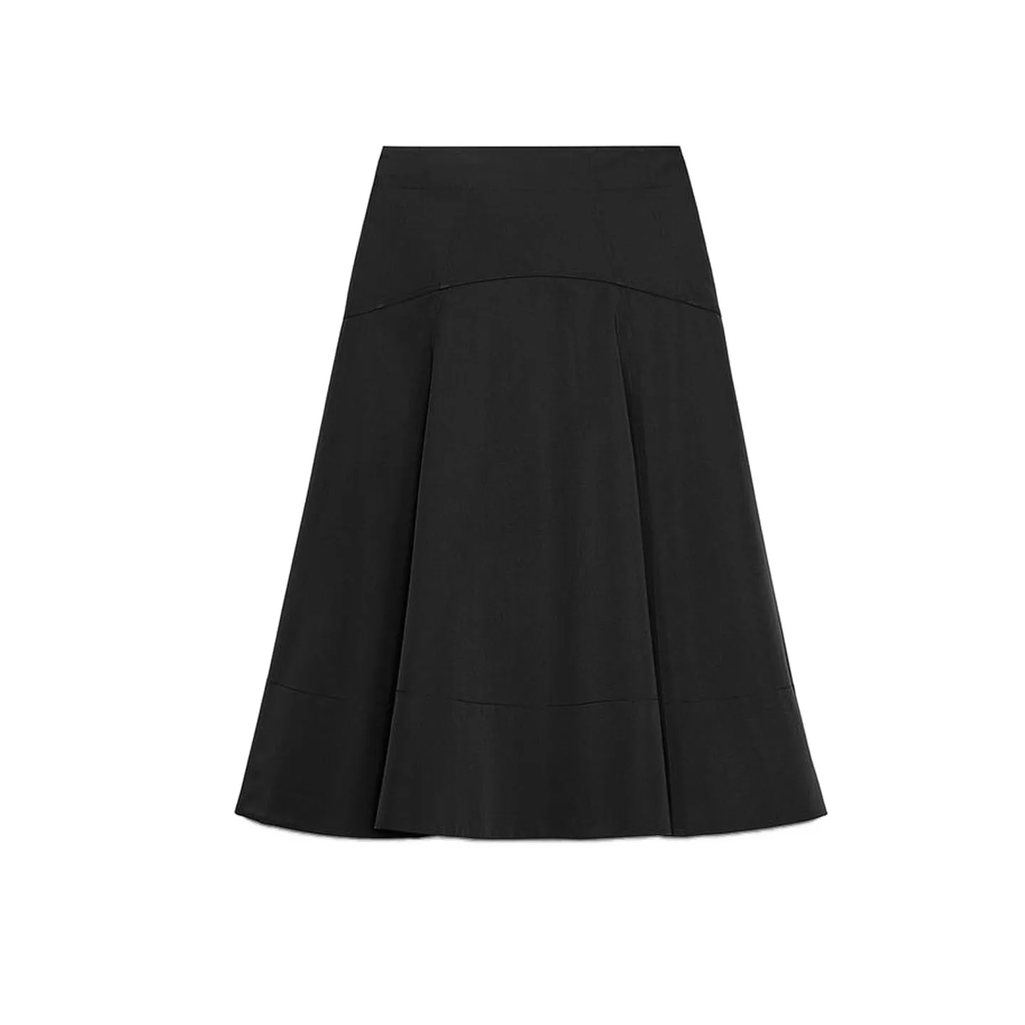 Asymmetrische rok met brede zoom en middentaille met riem Herfst 2025, Faion-gelaagde damesrokken Ci Walk Polyestervezel Taille A-lijn...