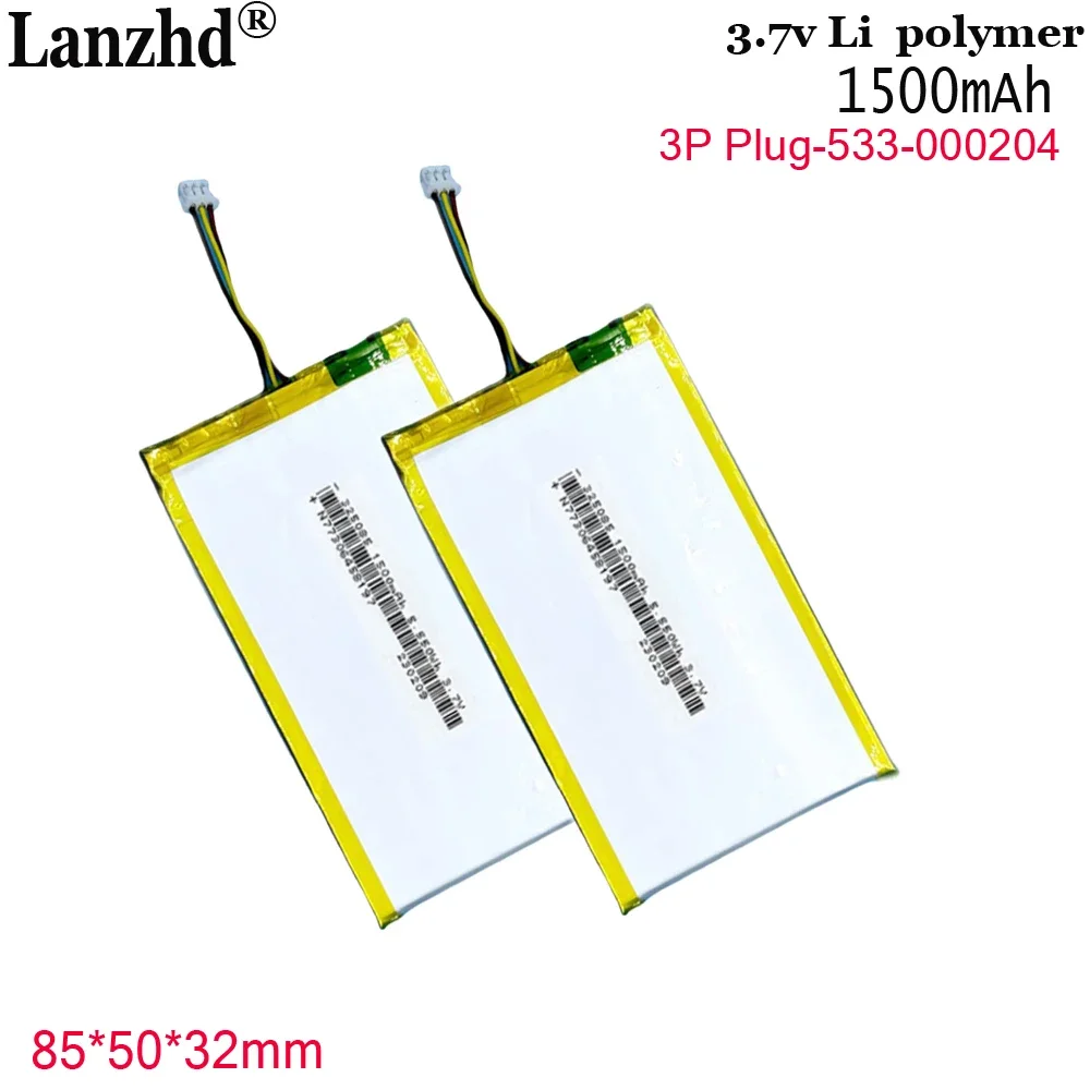 1-12 Uds. Logitech de polímero de litio de 3,7 V 325085   batería 533- 000204   Batería para teclado inalámbrico batería 1500mAh con enchufe 3P