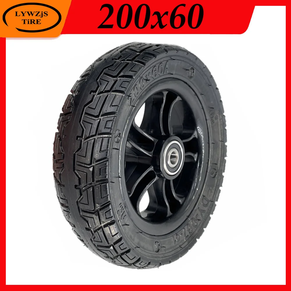 200x60 Solid Wheel Tyre 8 Inch 200*60 Thickened Anti Puncture Tire for Electric Scooter Accessories