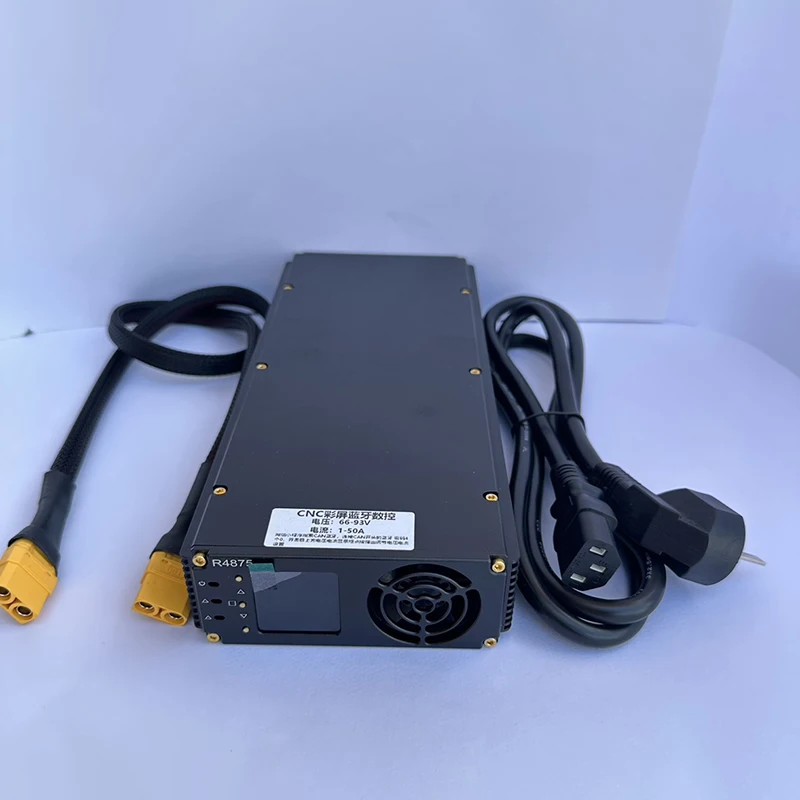 Power Module to Bluetooth Adjustable 66V-93V 1-50A CNC Fast Charger for Lithium Battery Motorcycles Accessories