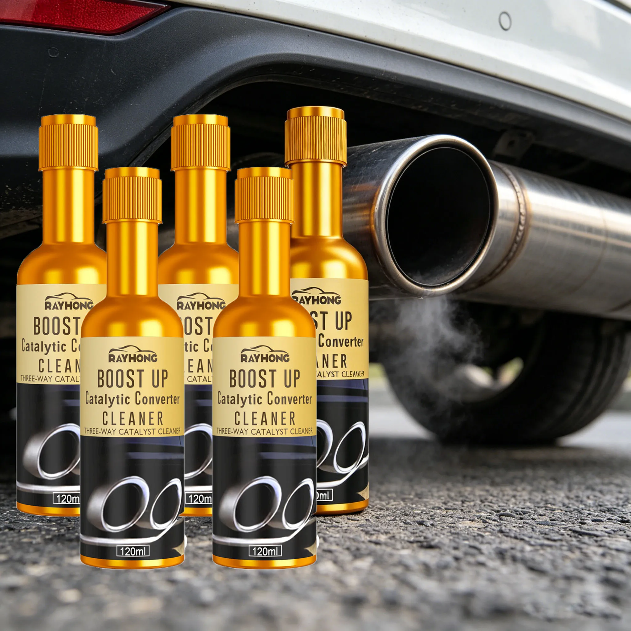 Catalytic Converter Cleaner Remove Carbon Deposits Enhance Power Reduce Emissions Improve System Disassembly-Free Cleaning Agent
