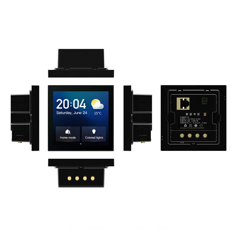 4 Inch S6 Android 8.1 Zigbee Smart Home Voice Control Panel Google Assistant Tuya App Remote Control