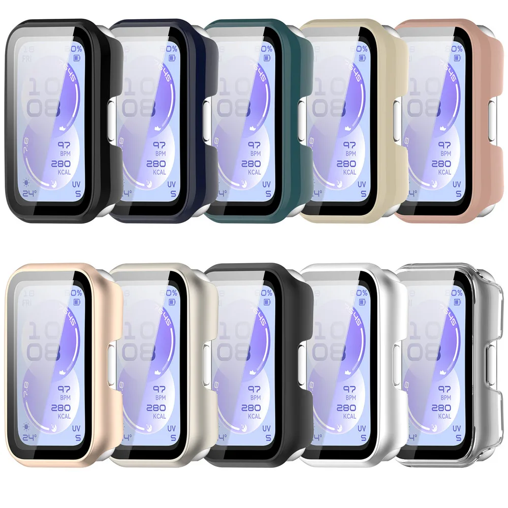 

PC Shell Hard Protective Case For Huawei Band 11 11NFC Tempered Glass Bumper Full Cover Protective Shell Screen Protector Access