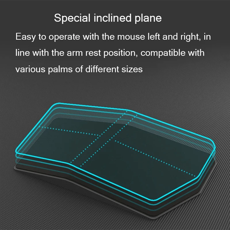 

New Solid Geometry Mouse Pad Large Size Composite PU + ABS Hard Mouse Wrist Pad to Prevent Wrist Damage Office Game Mat