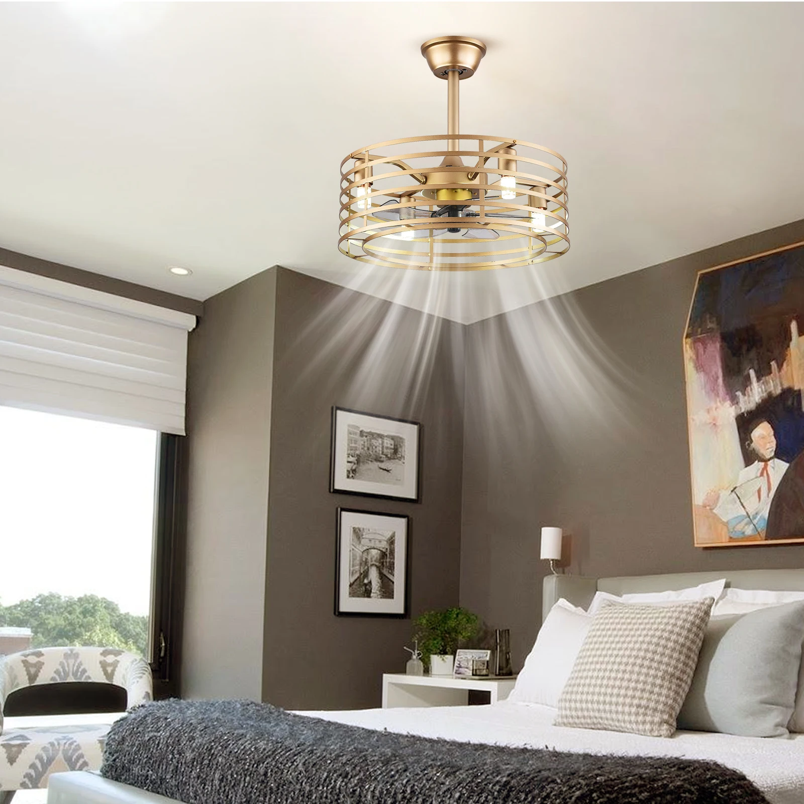 2 in 1 Ceiling Fan Chandelier 20