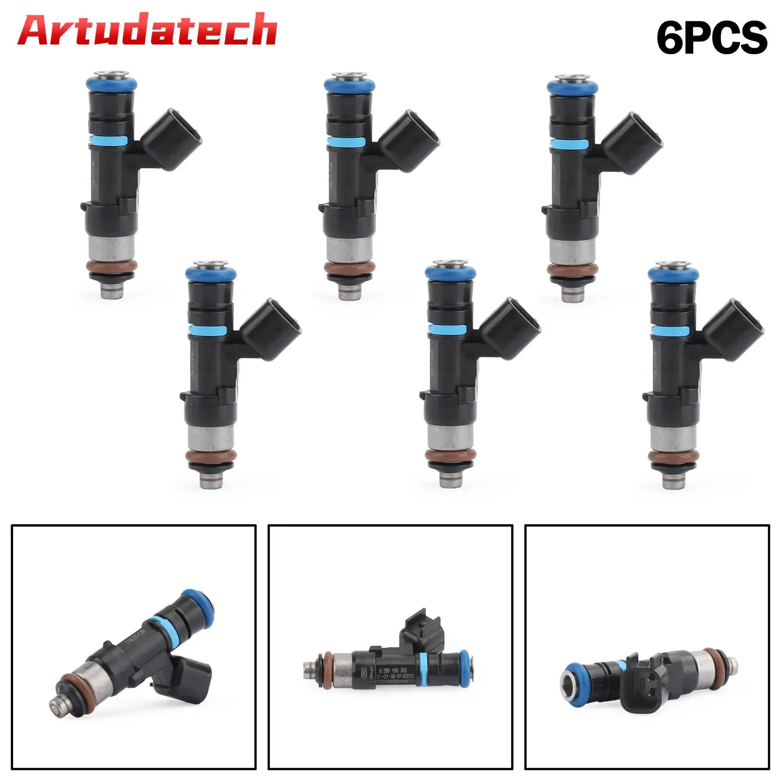 

Artudatech CM5110 6PCS Fuel Injectors fits for Ford Explorer Ranger For Land Rover LR3 4.0L 0280158055 5L2E9F593C1A