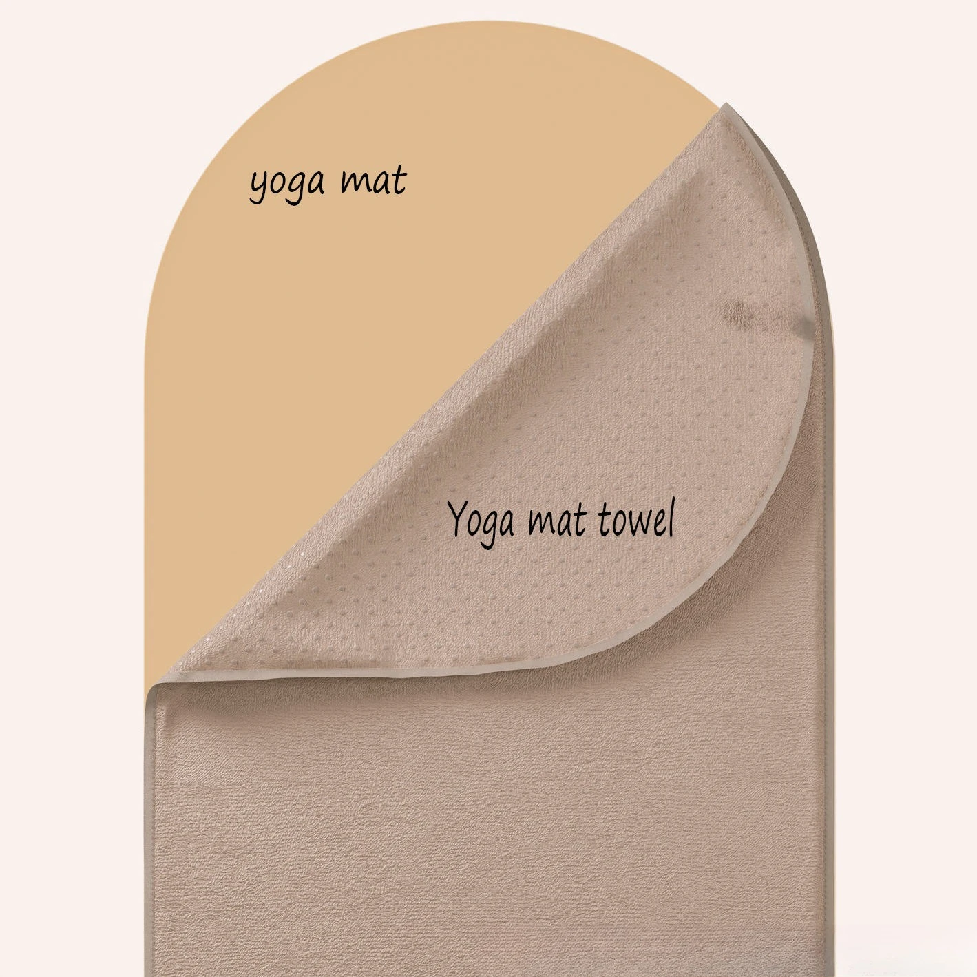 Epoxy non-slip fitness towel microfiber towel yoga mat towel