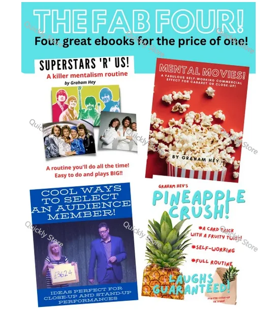 The Fab Four! By Graham Hey Magic tricks (Instant Download) Quickly send