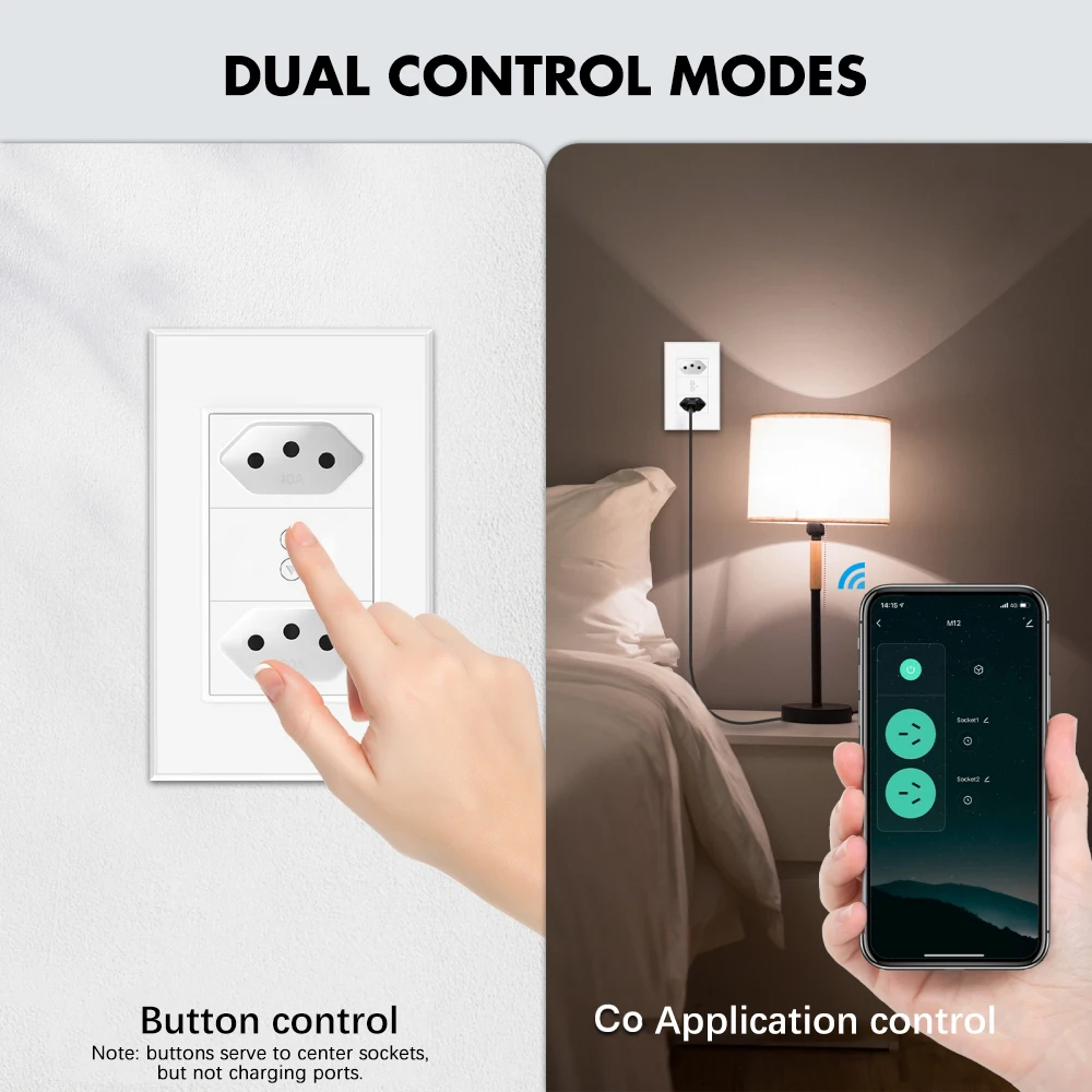 Xiaomi tuya wifi smart schalter und steckdosen br gehärtete glasscheibe touch smart switch 220v arbeiten mit google home alexa 10a 20a