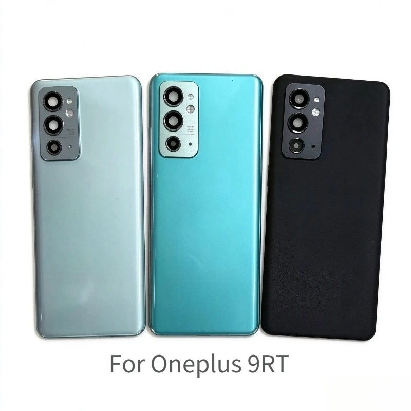 for oneplus 1+ 9RT Glass Back Battery Cover For OnePlus 9RT Rear Housing Replacement Parts With Camera Lens MT2110 MT2111