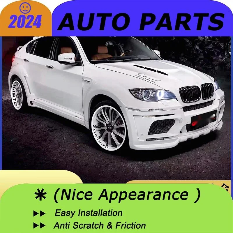 Suitable For Bmw X6 Modified Hamann Large Body Circumference E71 And Rear Bars, Middle Mesh Hood Front Bars