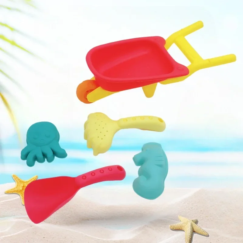 Juego de arena de playa para niños, moldes de pala, juguetes al aire libre para la familia, viajes de playa de verano, actividades de nieve de invierno, exploración de la naturaleza