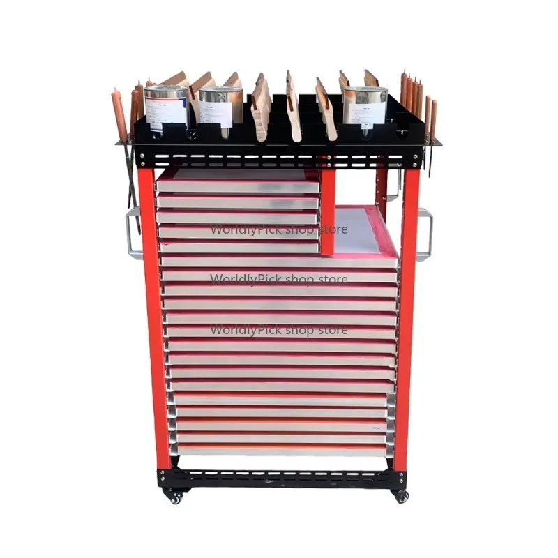 

Screen Printing Frames Display Rack Movable 20layer Silkscreen Printing Screen Drying Racks