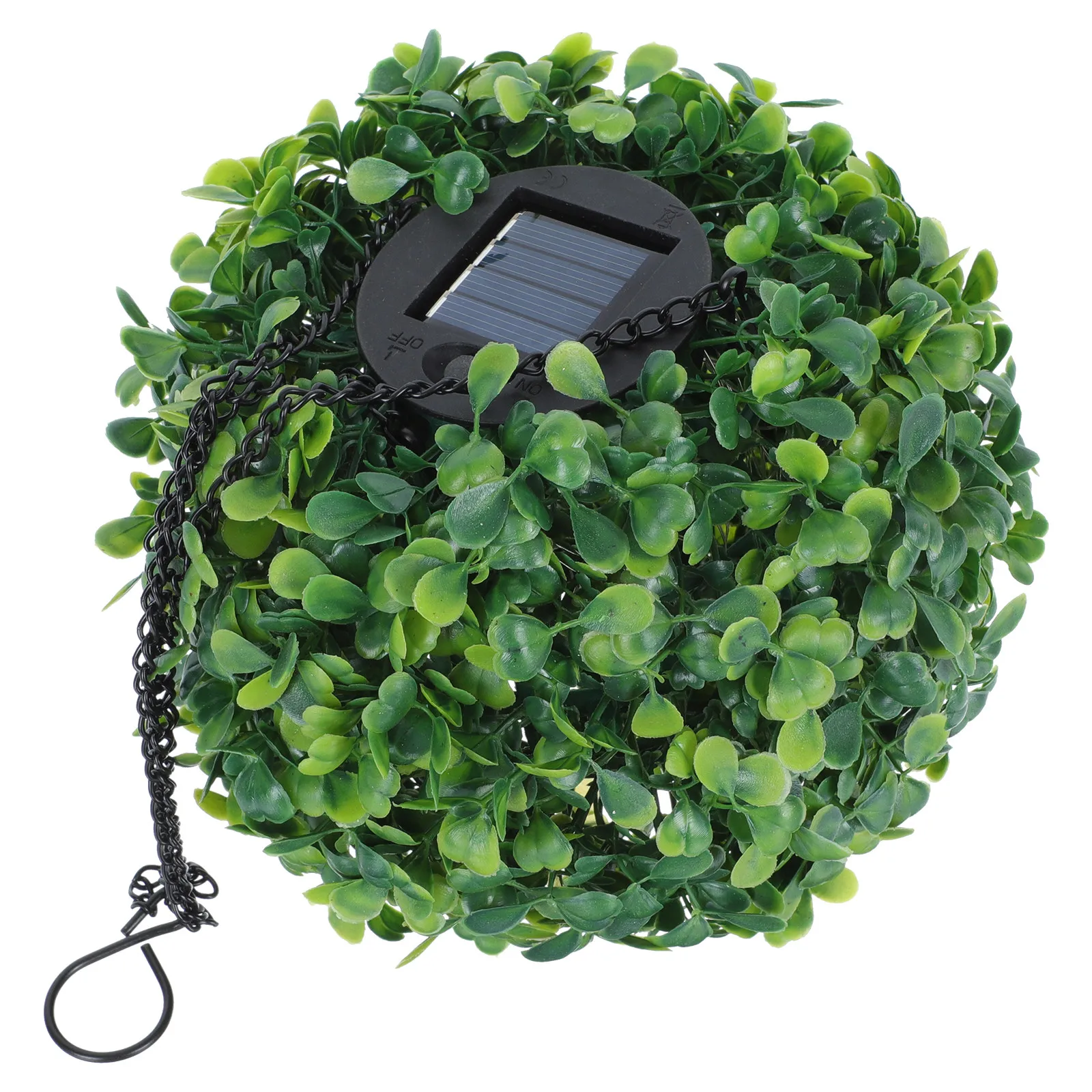 ソーラーパワーフラワーボールライトフェイクリーフデザインガーデンソーラーランプledハンギングライト屋外装飾屋内玄関学校用