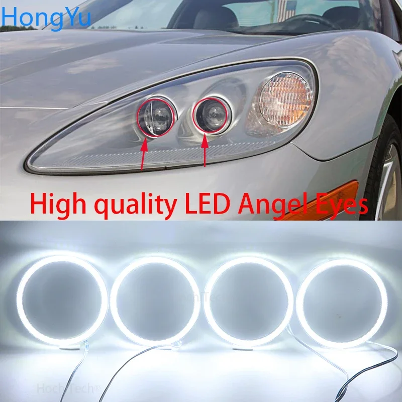 

Супер яркий белый цвет 3528 SMD Led Angel Eyes комплект дневных ходовых огней DRL для Chevrolet Corvette 6-го поколения C6 2005-2013