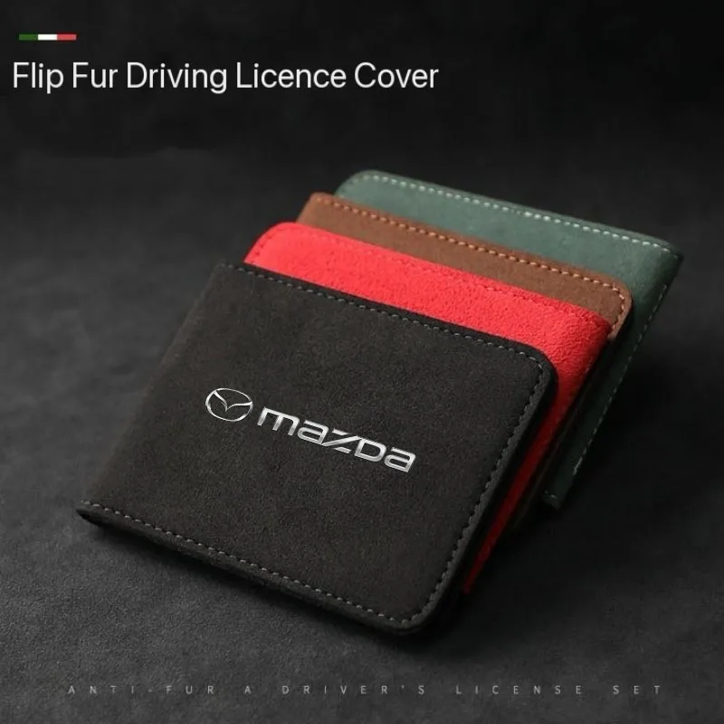 

Car Driver License Driving Credit Card Documents Wallet Holder for Mazda MX-5 2 5 3 6 CX-8 CX-3 CX-5 CX-7 MS RX-8 Axela 8