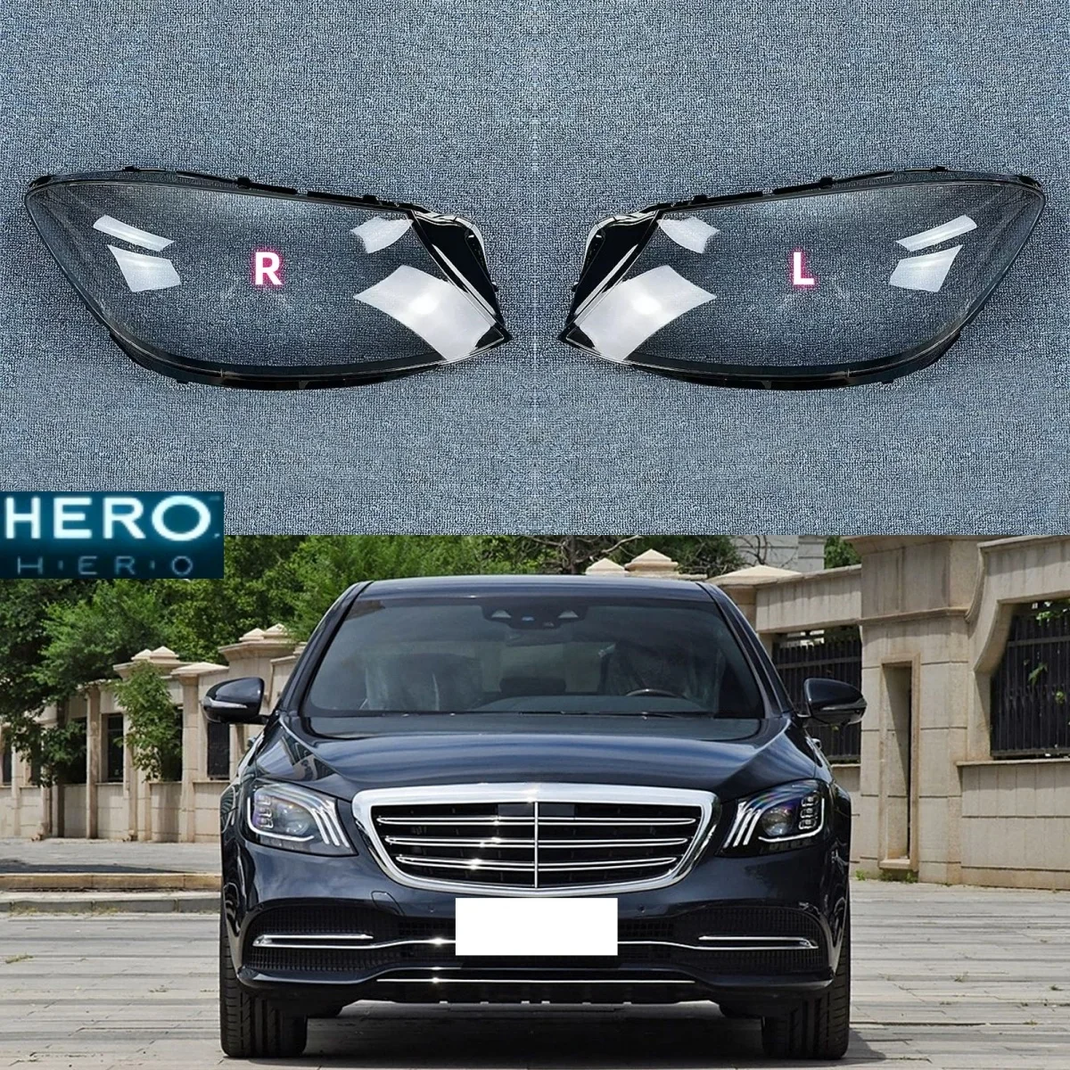 

Корпус фары, прозрачный абажур, линза из плексигласа для Benz S-Class W222 S320 S400 S500 S600 2018 2019 2020