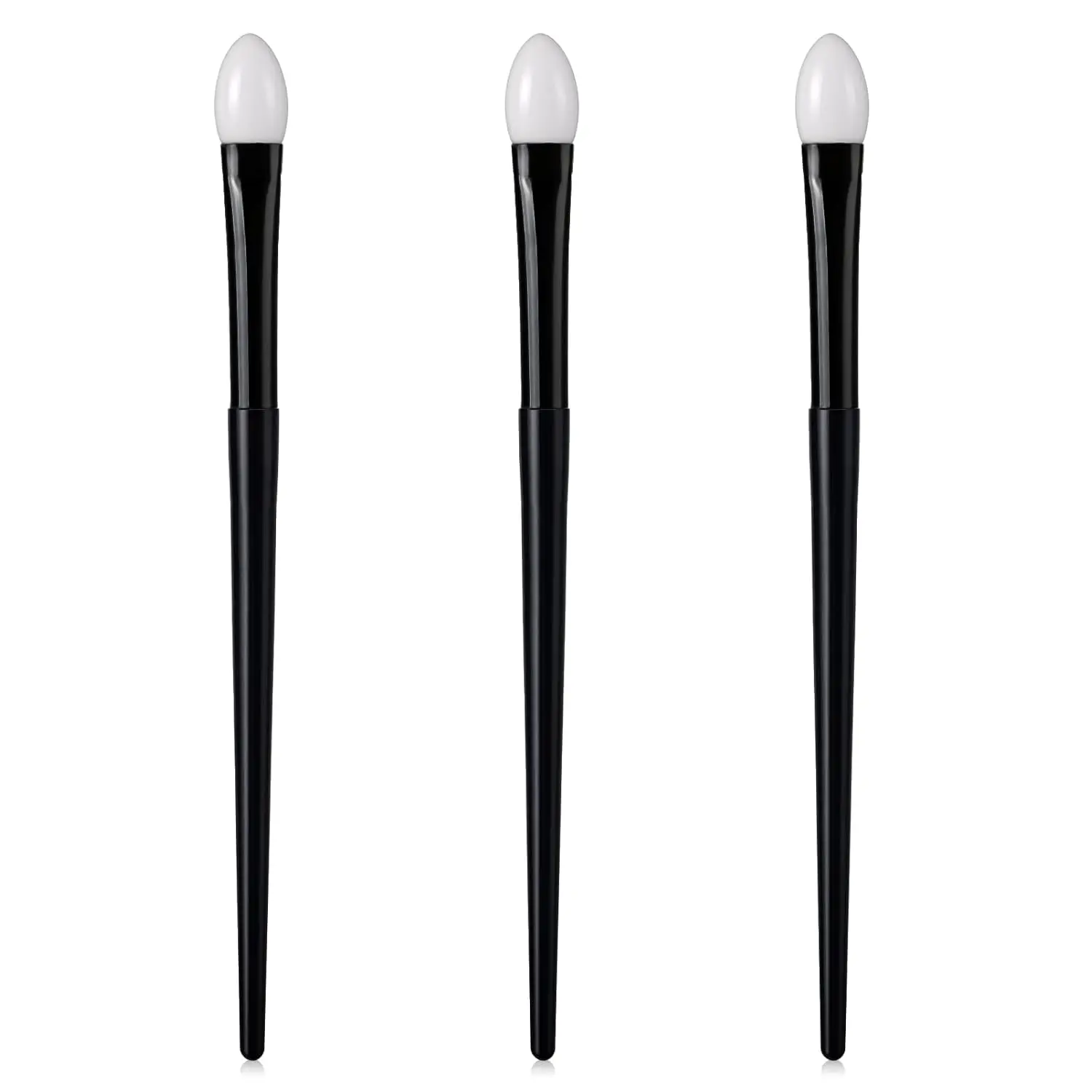 

Набор силиконовых кистей для макияжа, для кремовых теней для век и помады, многоразовые и портативные (3 шт.)