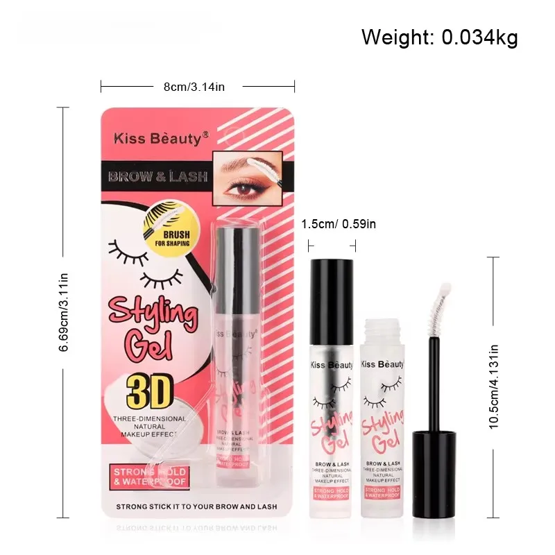 Wasserfestes Augenbrauen-Gel – langanhaltender Halt für natürlich aussehende Augenbrauen, wisch- und schweißbeständig